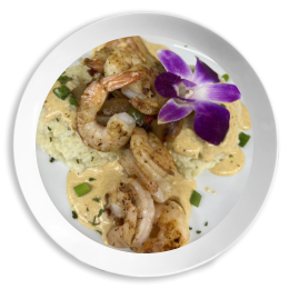 Shrimp or Fish with Grits 